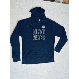 Soffe fleece hoodie US United States Navy Sister Blue Size Large‎ Sweatshirt